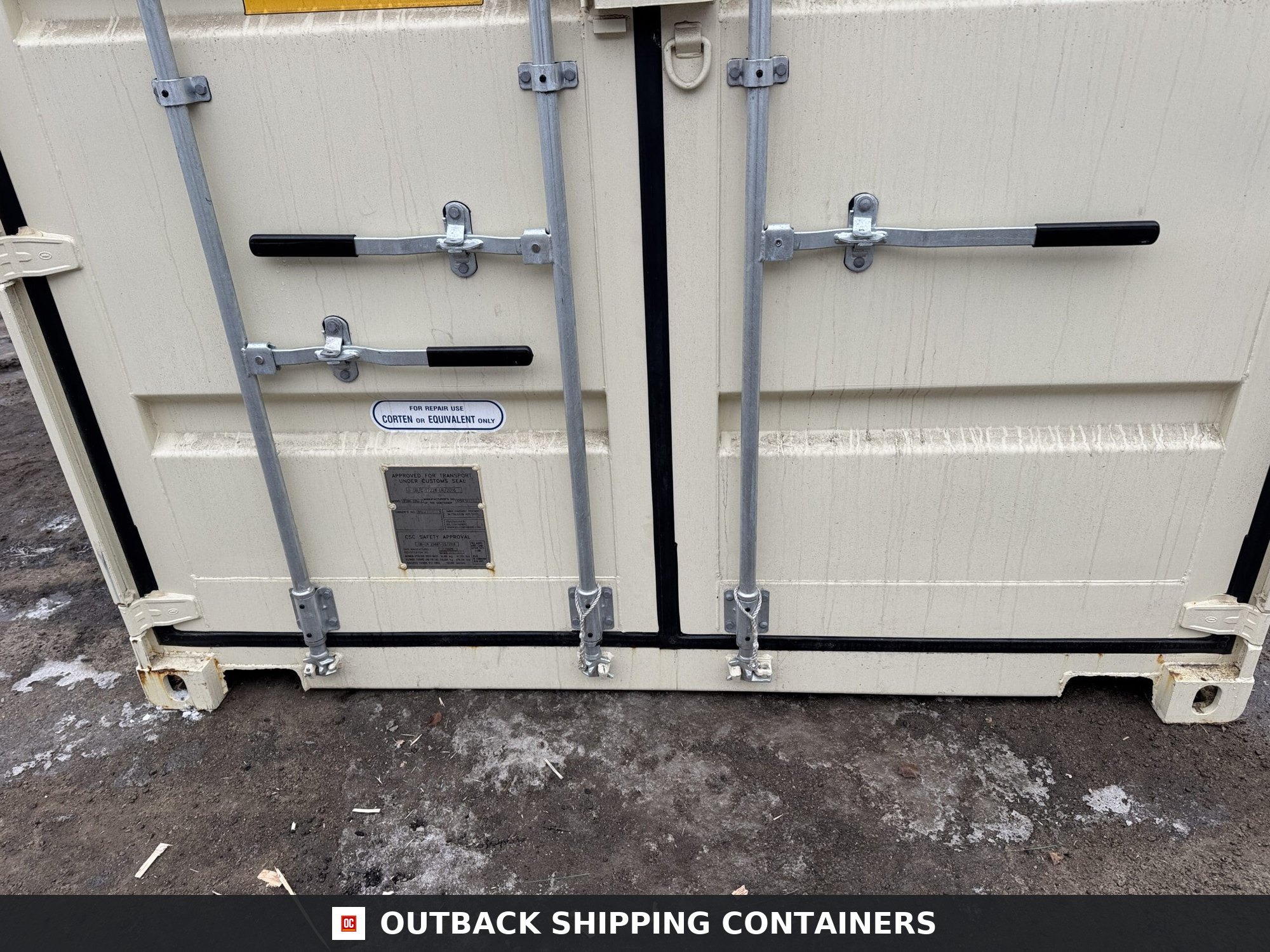 20ft New High Cube Shipping Container – Wind & Watertight – Beige — 20ft — new (image 6 of 12)