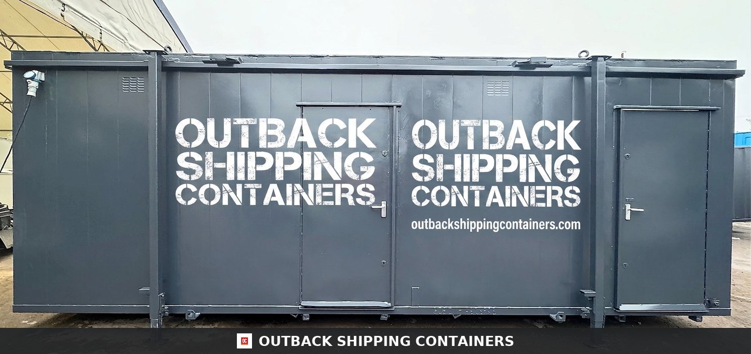 24 x 9 ft for Sale — Corner Casting and Frame Detail | Outback Shipping Containers 24 x 9 ft — 4 + 1 Toilet Block — Anti-Vandal Portable Site Accommodation — No 768 — product gallery image 9 of 17