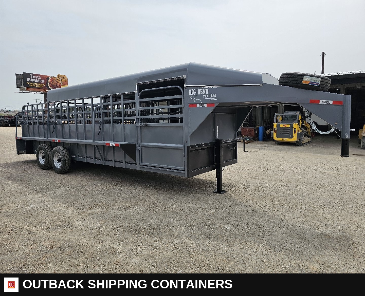 2025 Big Bend 6’8"X24' 3/4 TOP Stock / Stock Combo Trailer for sale — front exterior view