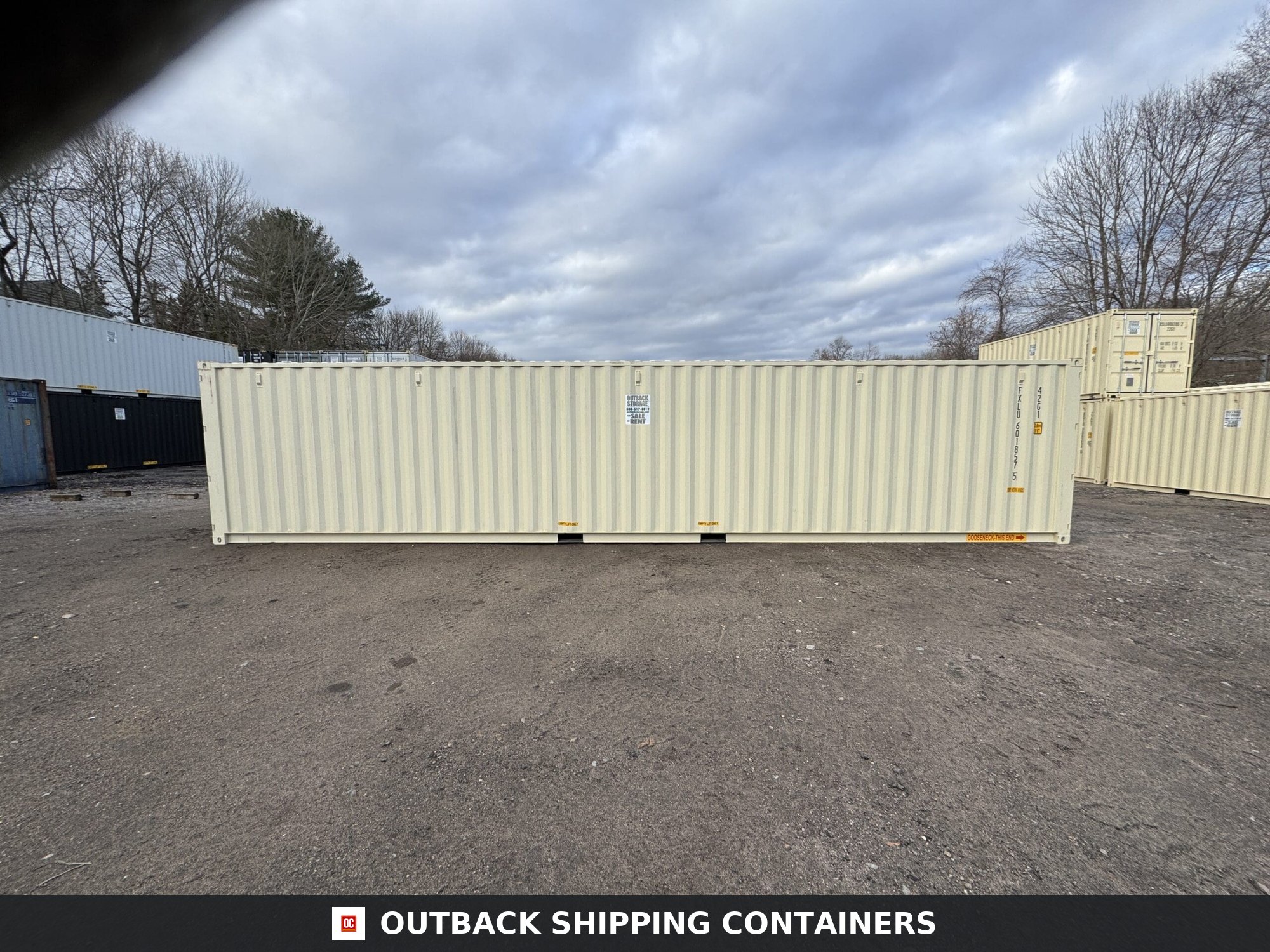 40ft New Shipping Container – Wind & Watertight – Beige — 40ft — new (image 10 of 12)