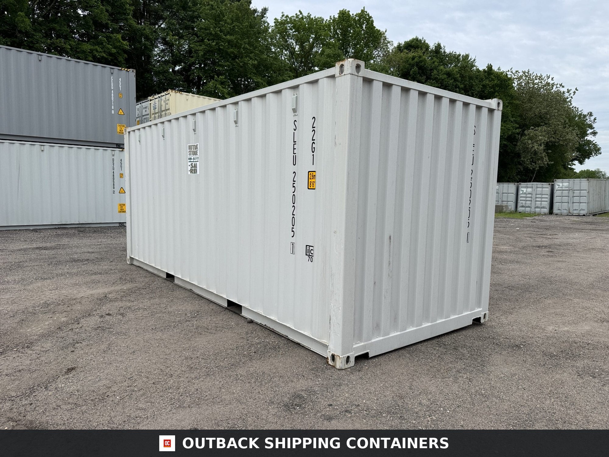 20ft New Shipping Container – Wind & Watertight – Gray — 20ft — new (image 9 of 12)