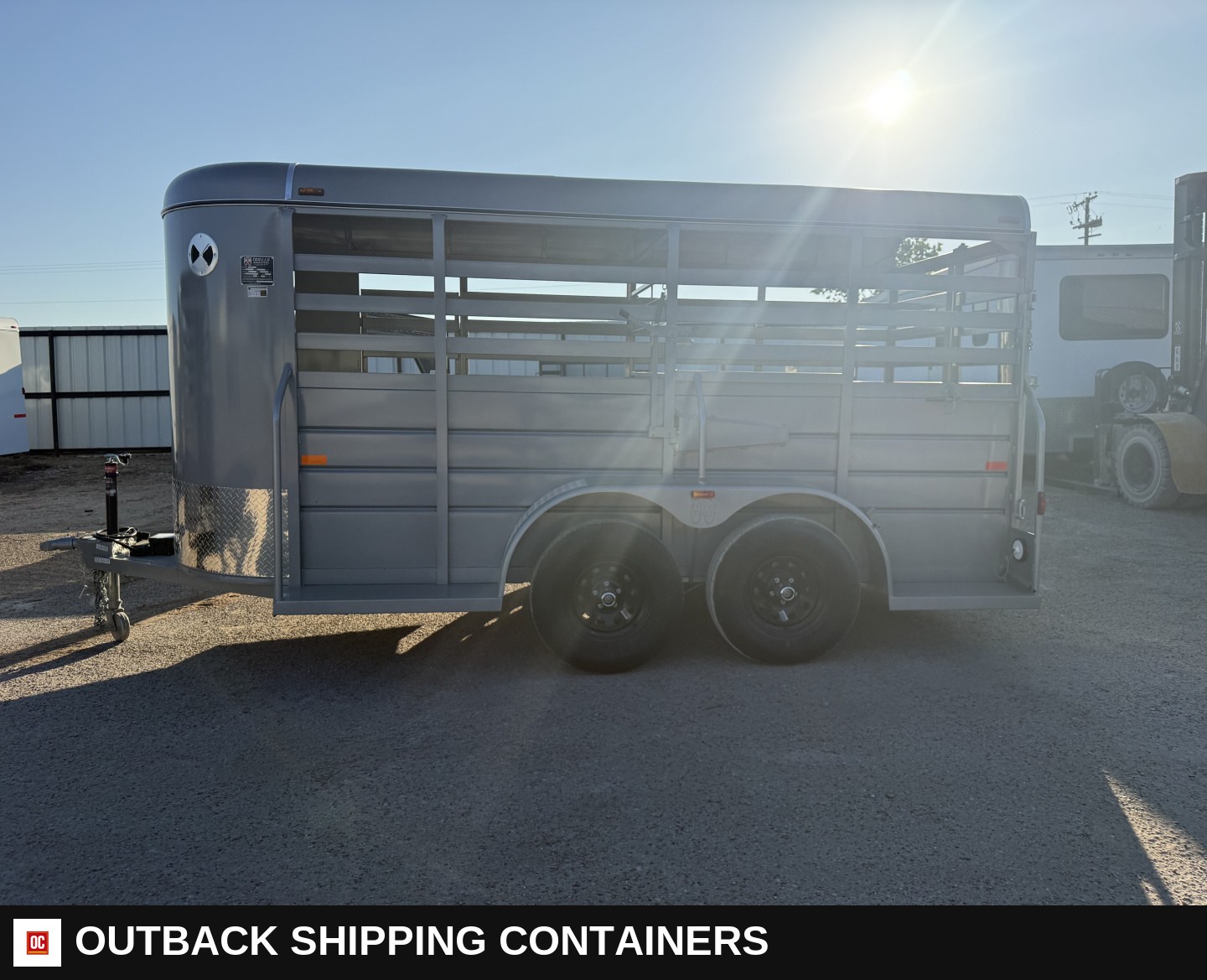 2026 W-W Trailer AA 5X14 Stock / Stock Combo Trailer — Driver-Side Profile | Outback Shipping Containers 2026 W-W Trailer AA 5X14 Stock / Stock Combo Trailer for sale — driver-side profile