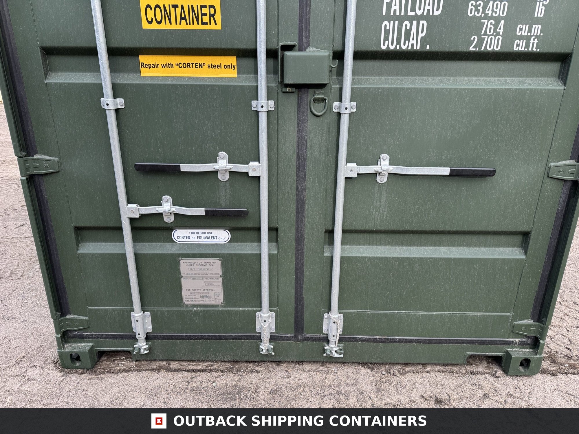 40ft New High Cube Shipping Container – Wind & Watertight – Green — 40ft — new (image 6 of 12)