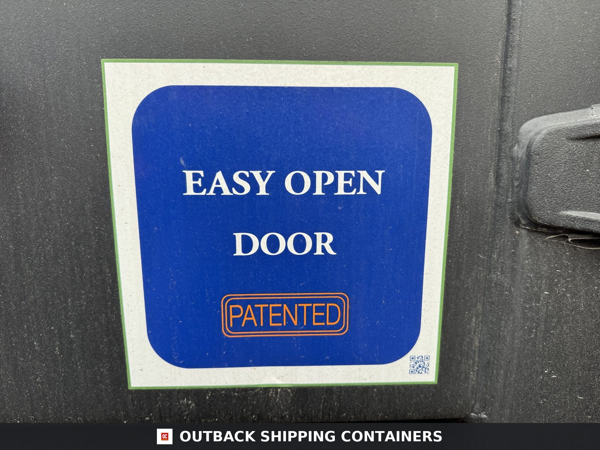 20ft New High Cube Shipping Container — Window and Shutter Detail | Outback Shipping Contain 5 20ft New High Cube Shipping Container – Wind & Watertight – Black — 20ft — new (image 8 of 12)