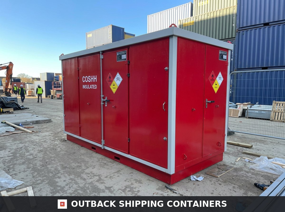 4m x 2m Insulated COSHH Flat Pack Storage Unit — new — storage containers (image 2 of 4)