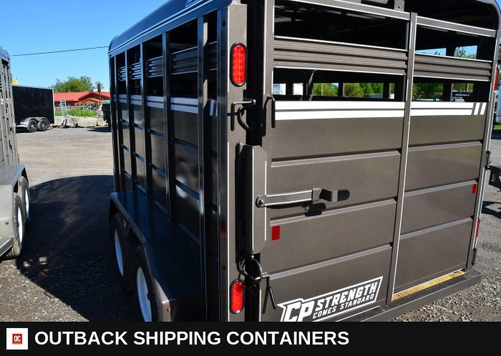 2023 Cornpro 14' Livestock Trailer for sale — coupler and hitch detail