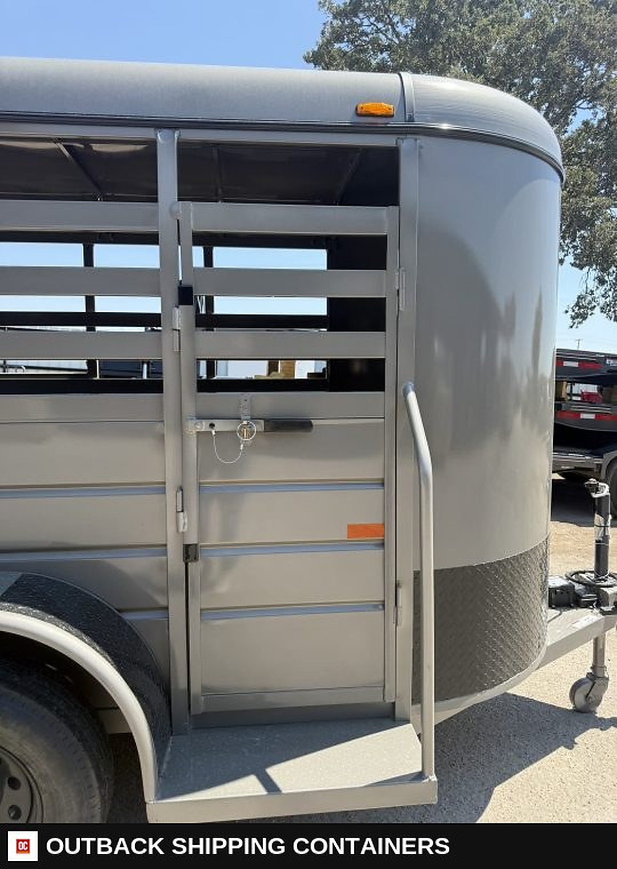 2027 WW AA 5X12 Livestock Stock Combo Trailer — Center Divider Gate | Outback Shipping Containers 2027 WW AA 5X12 Livestock Stock Combo Trailer for sale — center divider gate