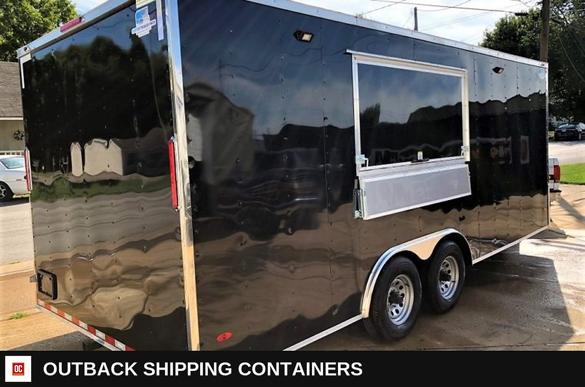 8.5x20 Equipped Concession Trailer for sale — undercarriage, axles and suspension
