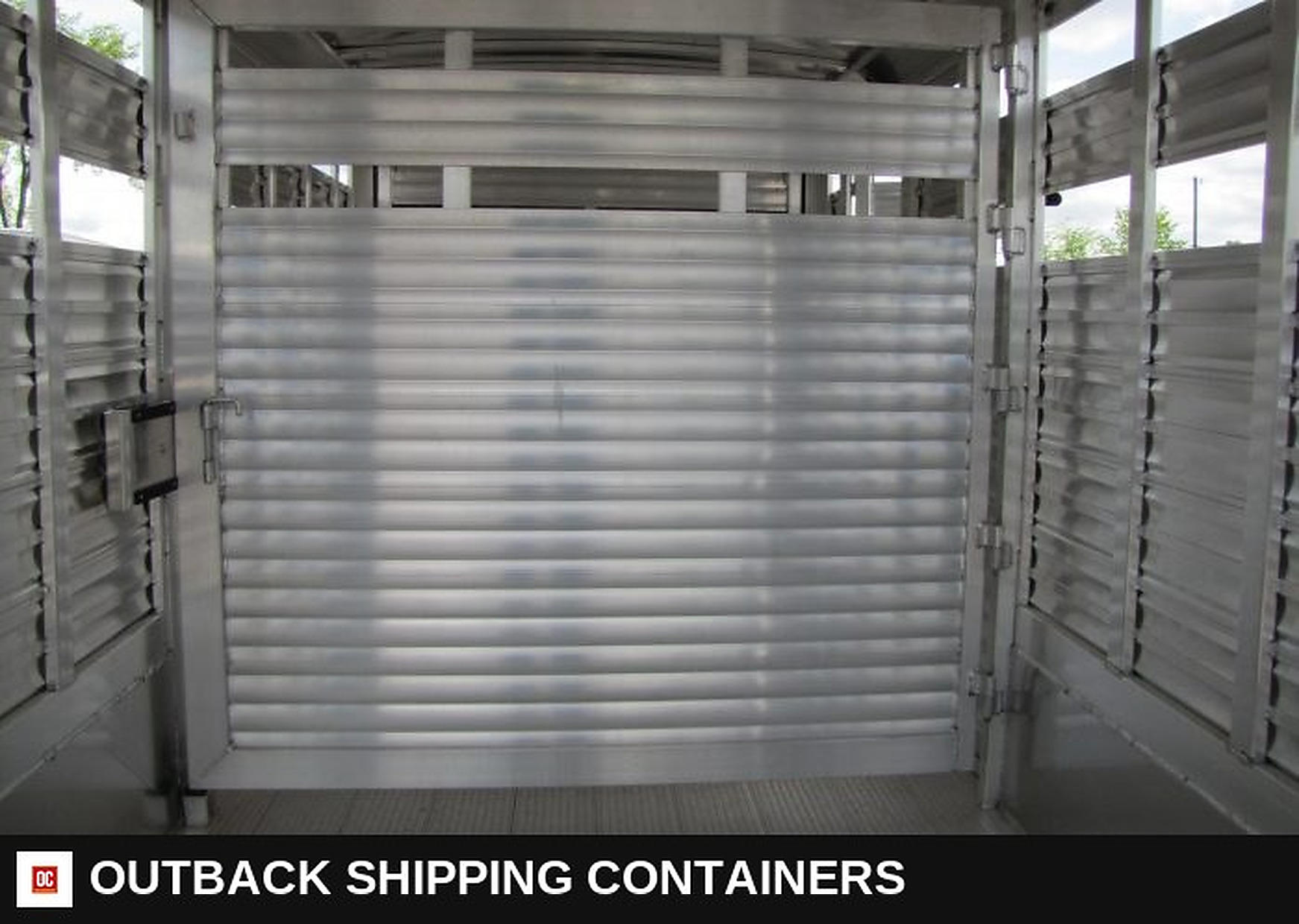 2023 Adams Trailers 16' Gooseneck Aluminum Stock Trailer — Coupler And Hitch Detail | Outback Shipping Containers 2023 Adams Trailers 16' Gooseneck Aluminum Stock Trailer for sale — coupler and hitch detail
