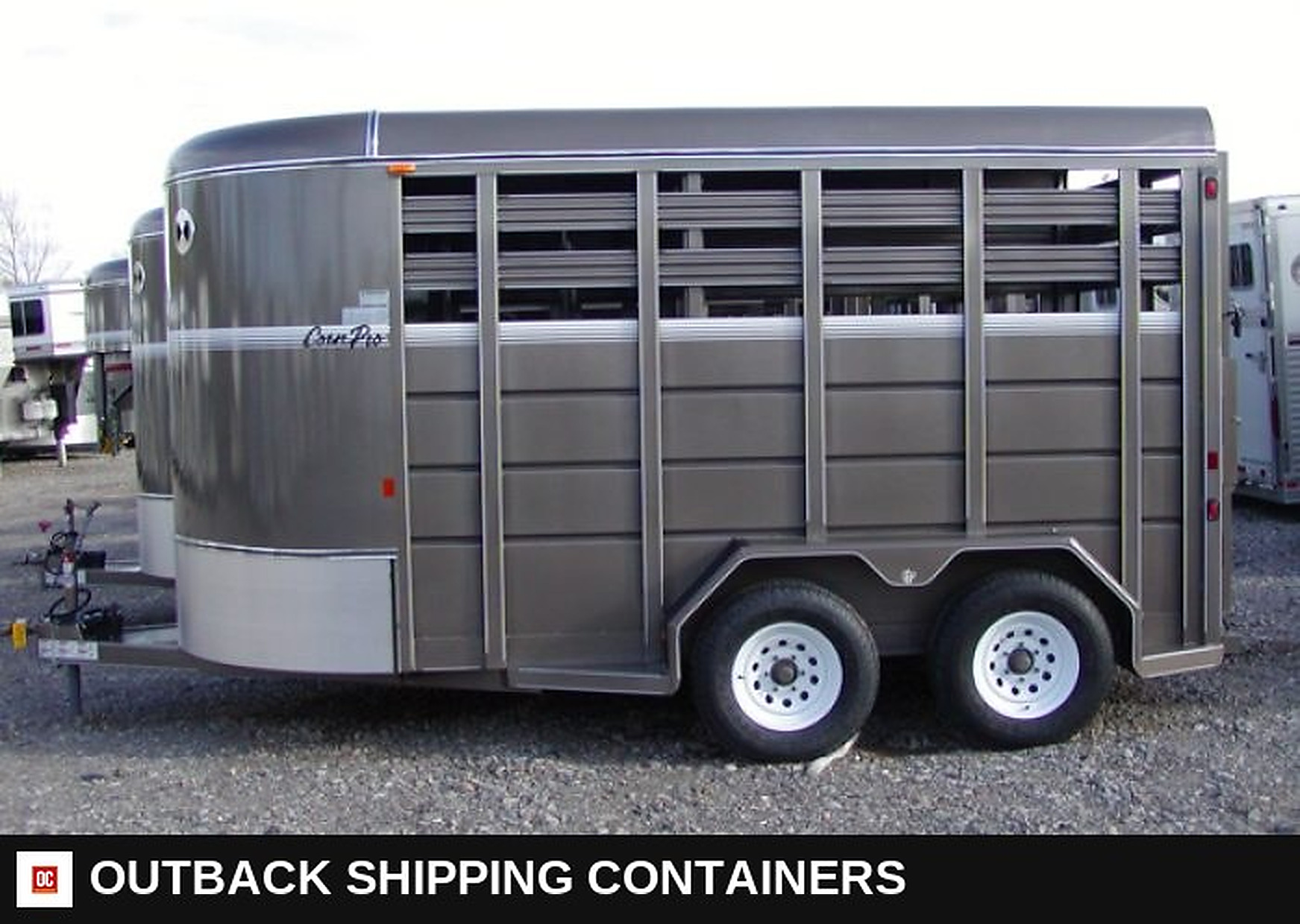 2023 Cornpro – Livestock Trailer for sale — three-quarter front angle