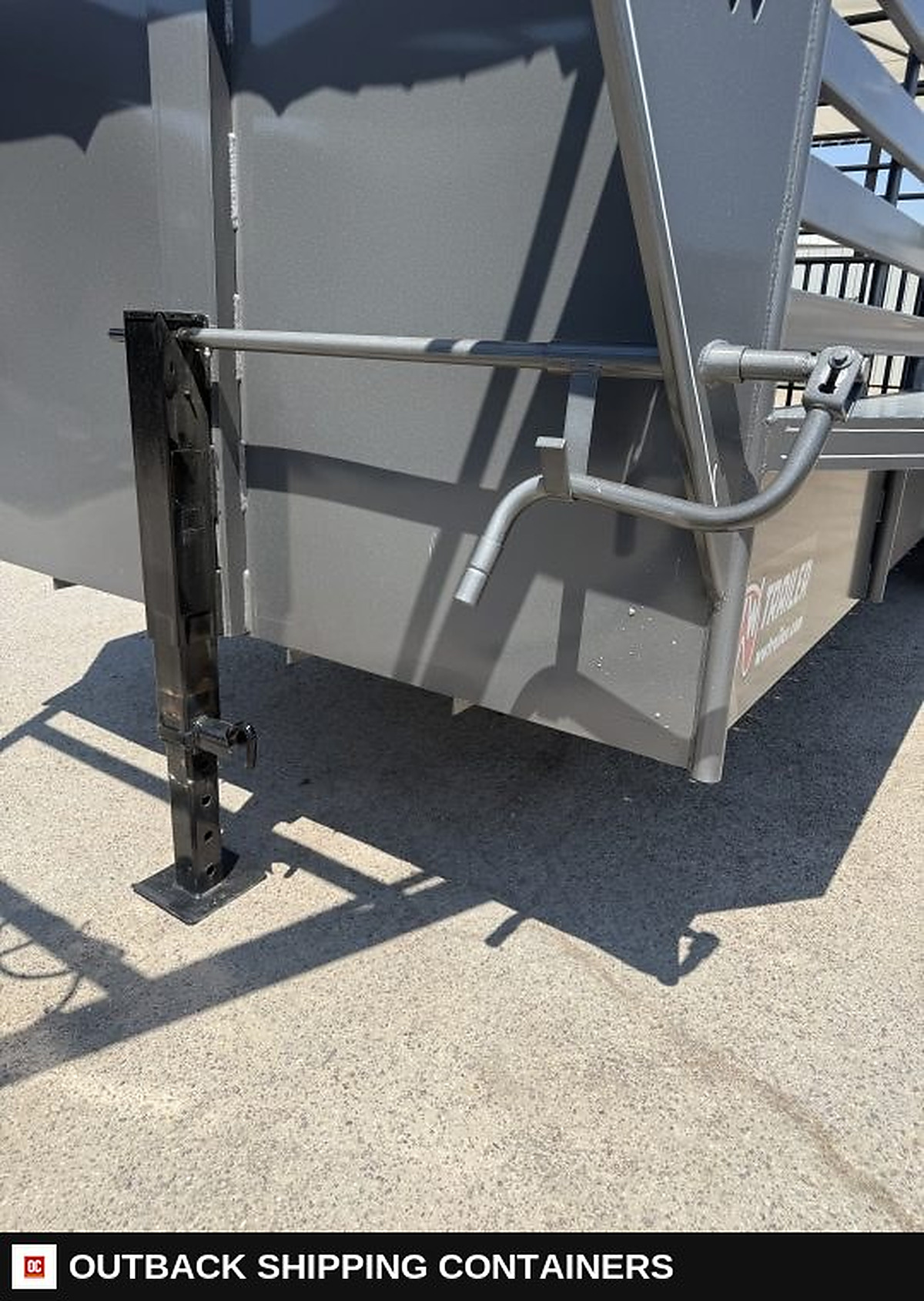 2026 WW ROUSABOUT 6.8"X20' Livestock Stock Combo Trailer — Three-Quarter Front Angle | Outback Shipping Containers 2026 WW ROUSABOUT 6.8"X20' Livestock Stock Combo Trailer for sale — three-quarter front angle