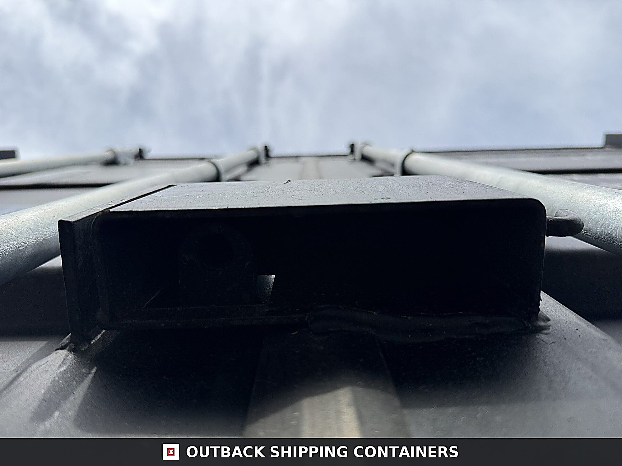 20ft New High Cube Shipping Container for Sale — Interior Detail | Outback Shipping Containe 8 20ft New High Cube Shipping Container – Wind & Watertight – Black — 20ft — new (image 6 of 12)