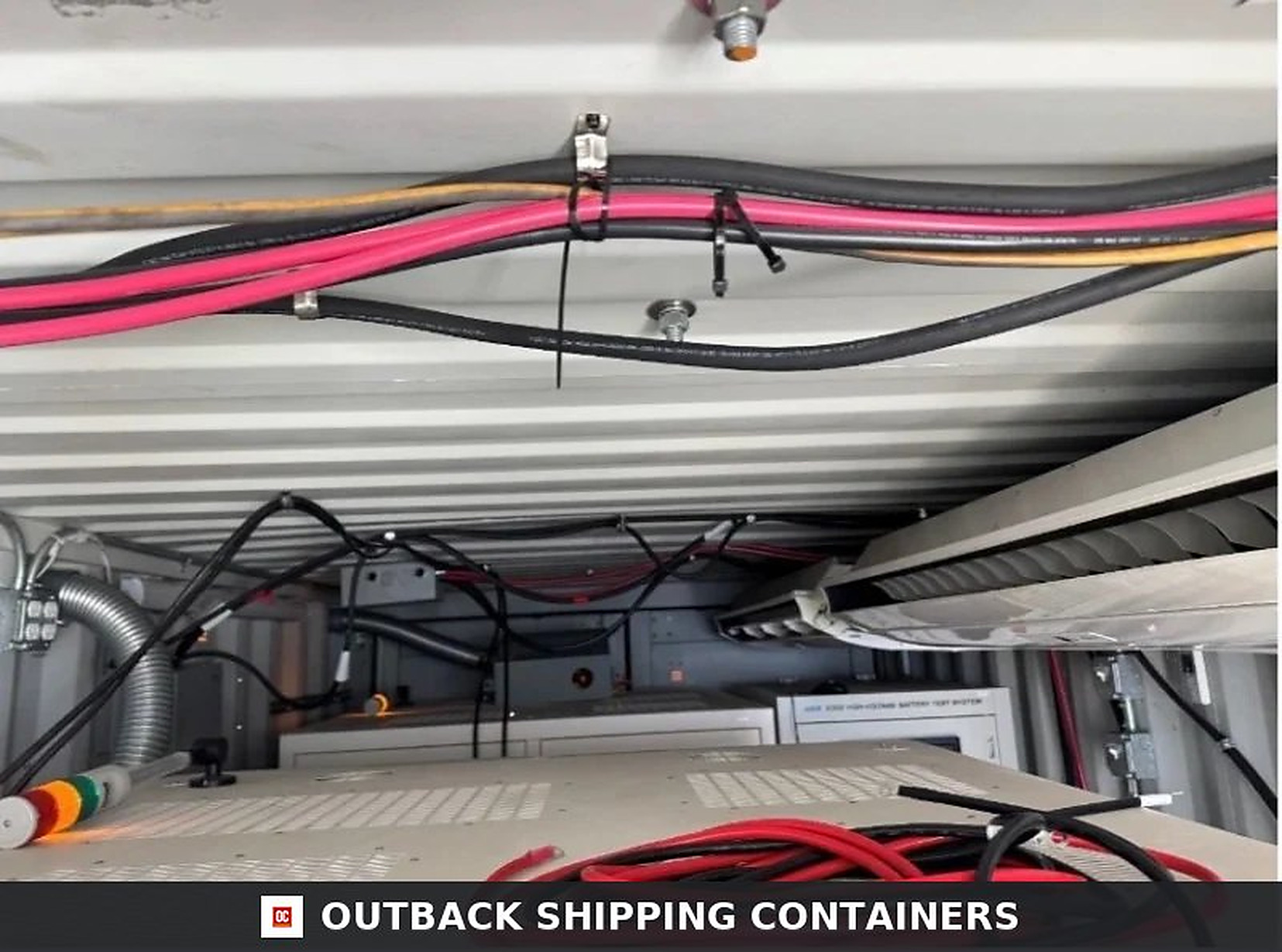 Refrigerated 20′ Conex Shipping Container – Used 20ft for Sale — Rear Exterior View Refrigerated 20′ Conex Shipping Container – Used — 20ft refrigerated container (image 4 of 6)