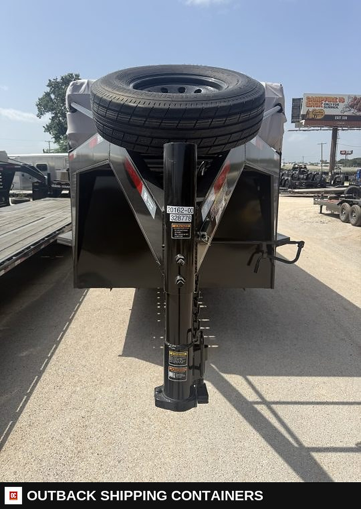 2026 WW ROUSTABOUT 6'8"X24' Livestock Stock Combo Trailer — Three-Quarter Front Angle | Outback Shipping Containers 2026 WW ROUSTABOUT 6'8"X24' Livestock Stock Combo Trailer for sale — three-quarter front angle
