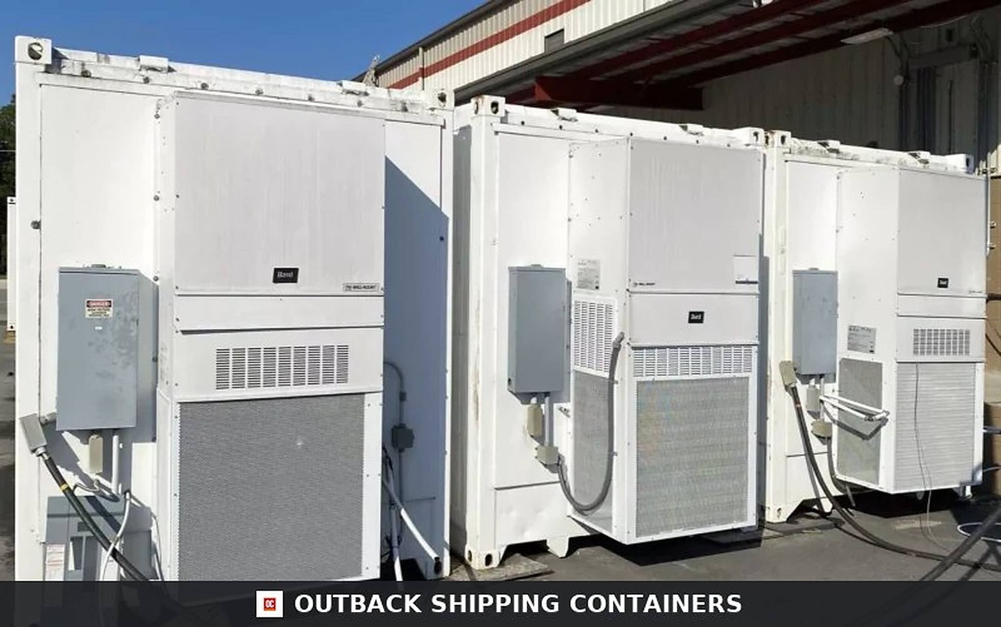40 Foot High-Cube Insulated Shipping Container with 5 Ton Bard HVAC 40 Foot High-Cube Insulated Shipping Container with 5 Ton Bard HVAC — 40ft refrigerated container (image 3 of 6)