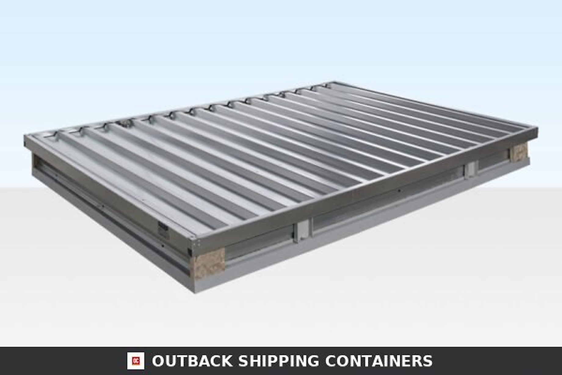 3M X 2.1M Flat Pack Storage Container – Galvanised Steel — new — storage containers (image 2 of 4)