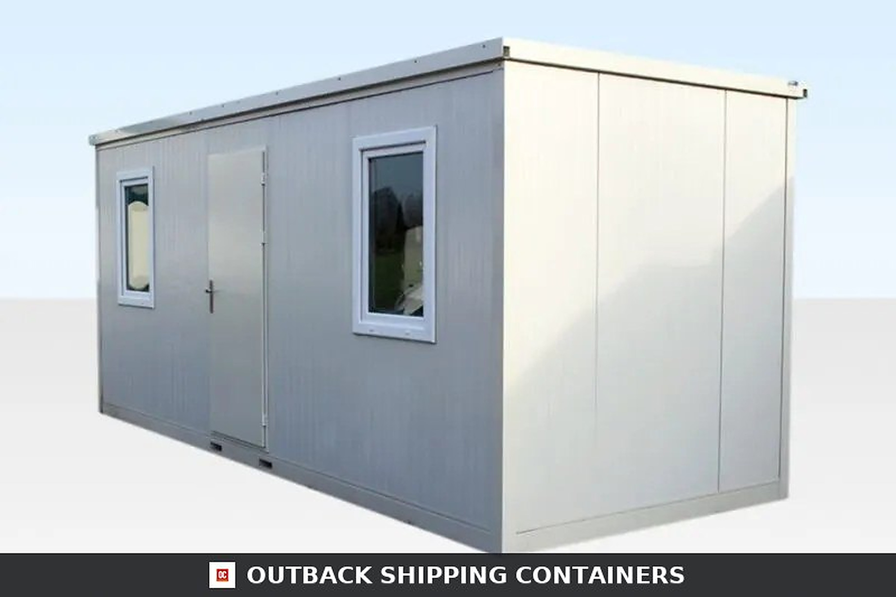 (6.5m x 2.3m) Large Flat Pack Office — Outback Shipping Containers storage container