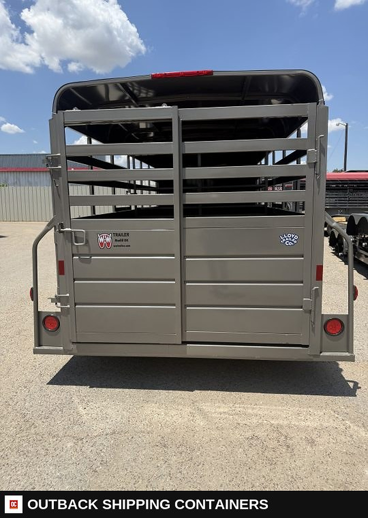 2026 WW AA 6X16 Livestock Stock Combo Trailer — Center Divider Gate | Outback Shipping Containers 2026 WW AA 6X16 Livestock Stock Combo Trailer for sale — center divider gate
