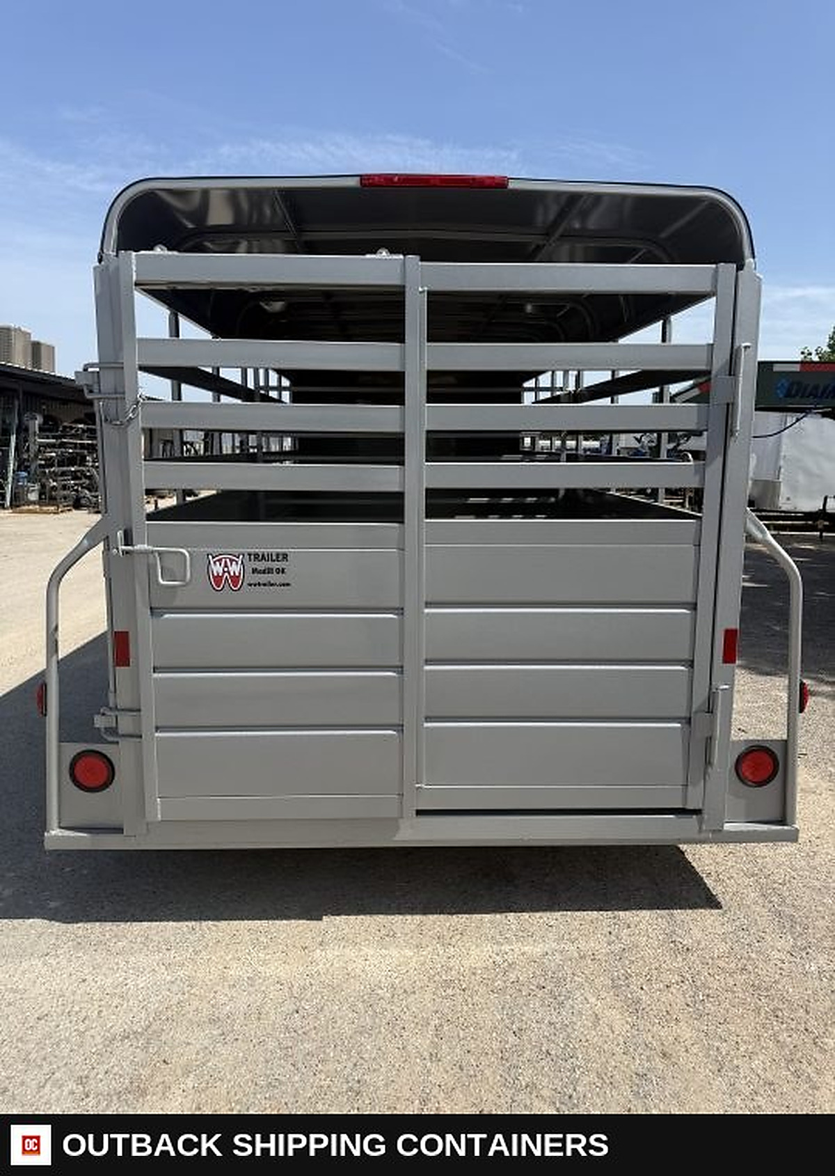 2026 WW AA 6X16 Livestock Stock Combo Trailer — Center Divider Gate | Outback Shipping Containers 2026 WW AA 6X16 Livestock Stock Combo Trailer for sale — center divider gate