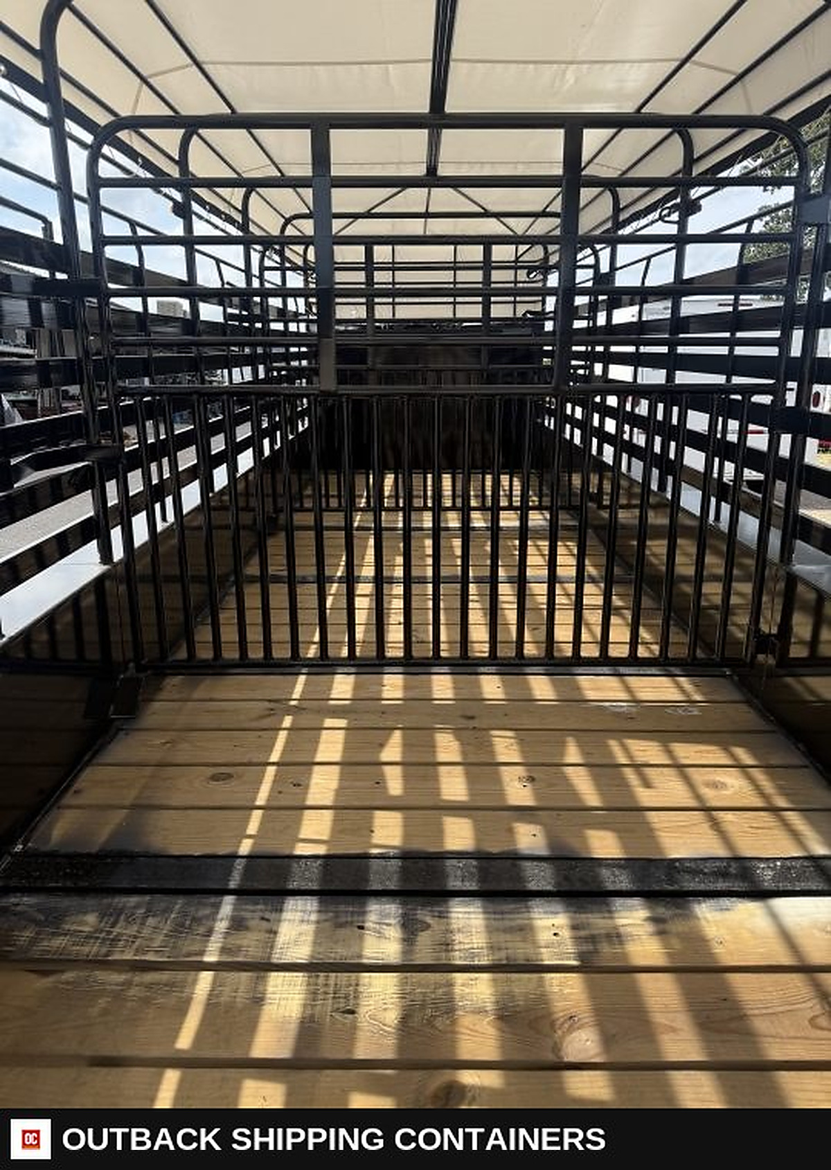 2026 WW ROUSTABOUT 6'8"X24' Livestock Stock Combo Trailer — Rear Doors And Gate | Outback Shipping Containers 2026 WW ROUSTABOUT 6'8"X24' Livestock Stock Combo Trailer for sale — rear doors and gate