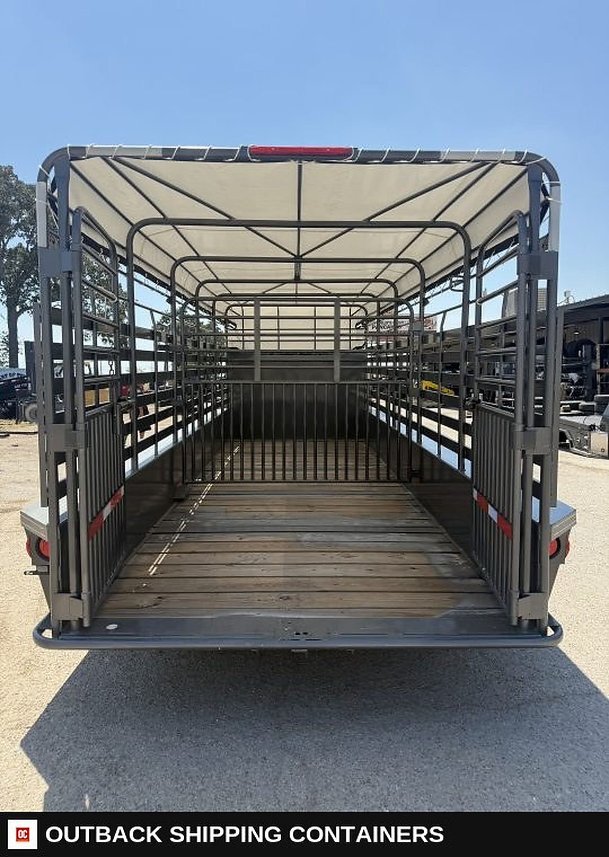 2026 WW ROUSABOUT 6.8"X20' Livestock Stock Combo Trailer — Interior Floor And Walls | Outback Shipping Containers 2026 WW ROUSABOUT 6.8"X20' Livestock Stock Combo Trailer for sale — interior floor and walls