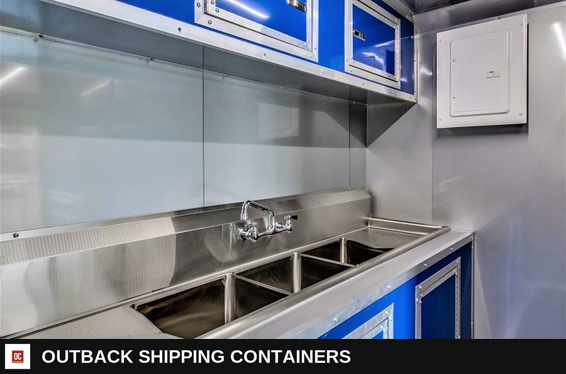 8.5x20 Blackout BBQ Trailer for sale — equipment and appliance detail