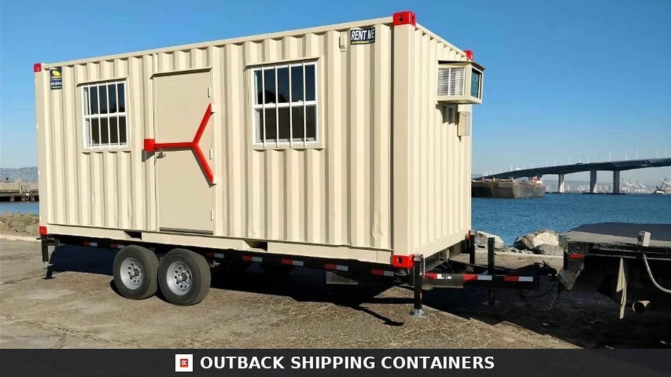 20ft Bumper Pull Container Chassis for sale — driver-side profile