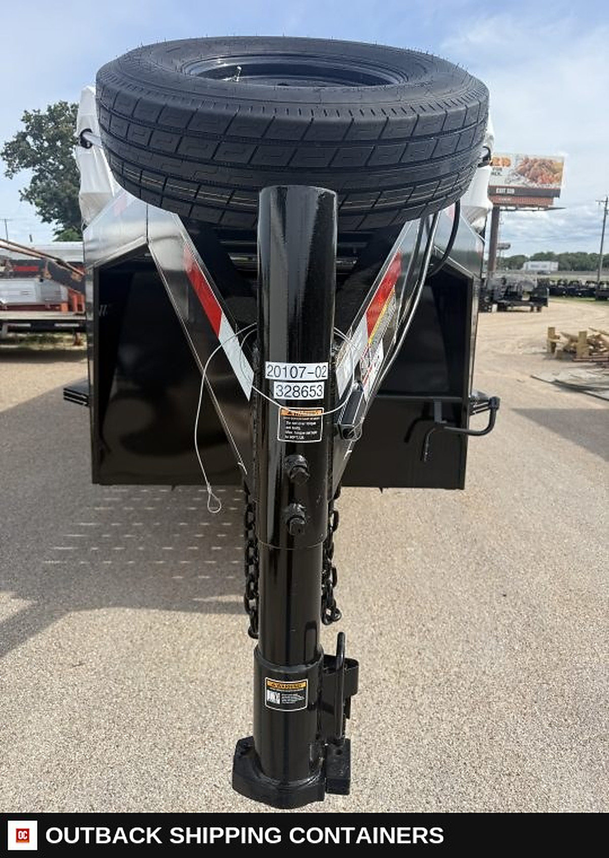 2026 WW ROUSTABOUT 6'8"X24' Livestock Stock Combo Trailer — Three-Quarter Front Angle | Outback Shipping Containers 2026 WW ROUSTABOUT 6'8"X24' Livestock Stock Combo Trailer for sale — three-quarter front angle