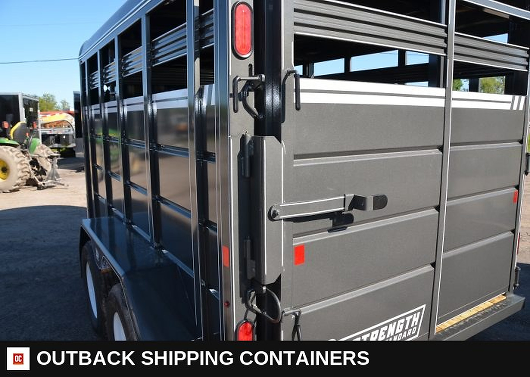 2023 Cornpro 14' Livestock Trailer for sale — three-quarter front angle