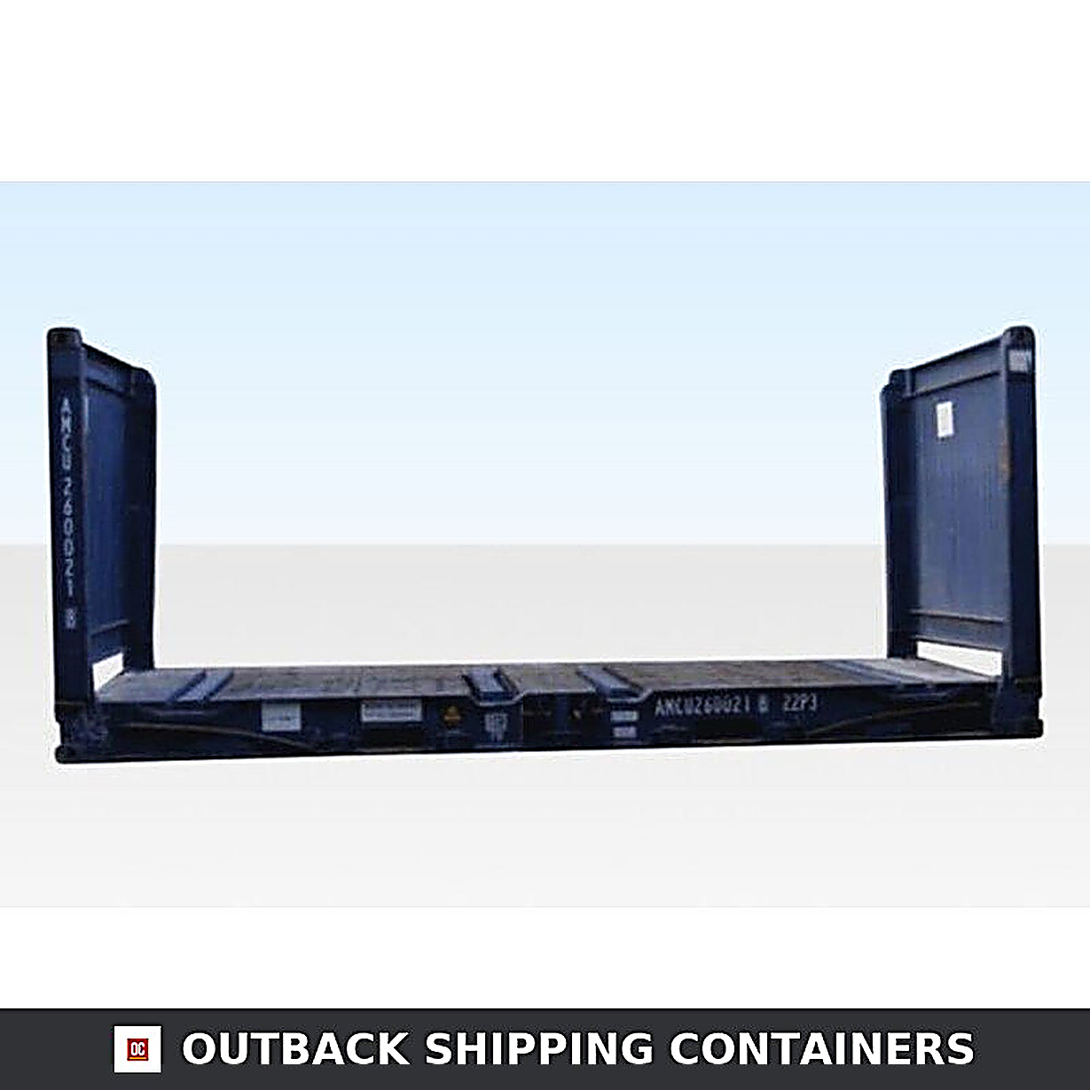 20FT x 8FT Used Flat Rack Shipping Containers 20FT x 8FT Used Flat Rack Shipping Containers — Outback Shipping Containers