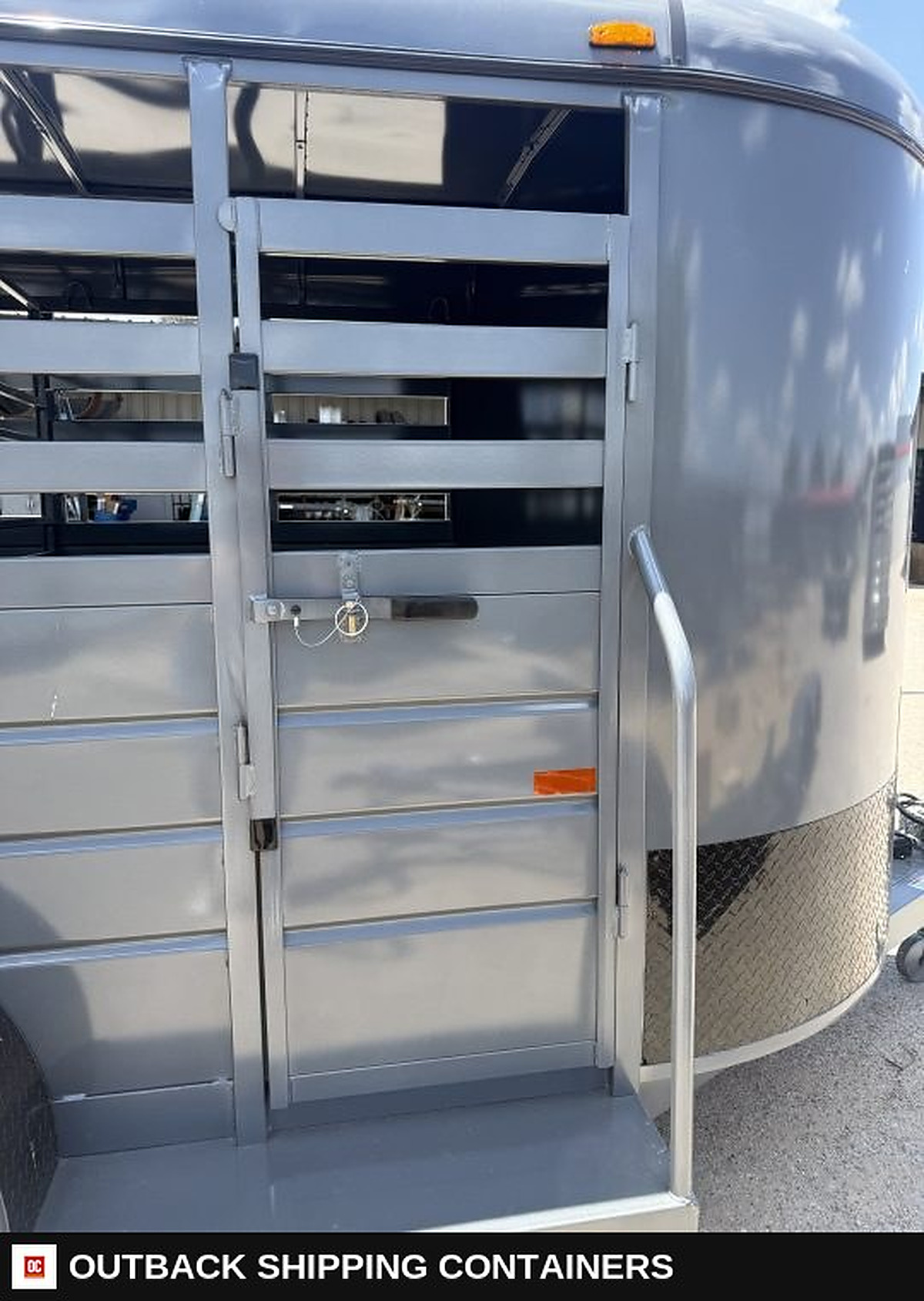 2026 WW AA 6X14 Livestock Stock Combo Trailer — Three-Quarter Front Angle | Outback Shipping Containers 2026 WW AA 6X14 Livestock Stock Combo Trailer for sale — three-quarter front angle