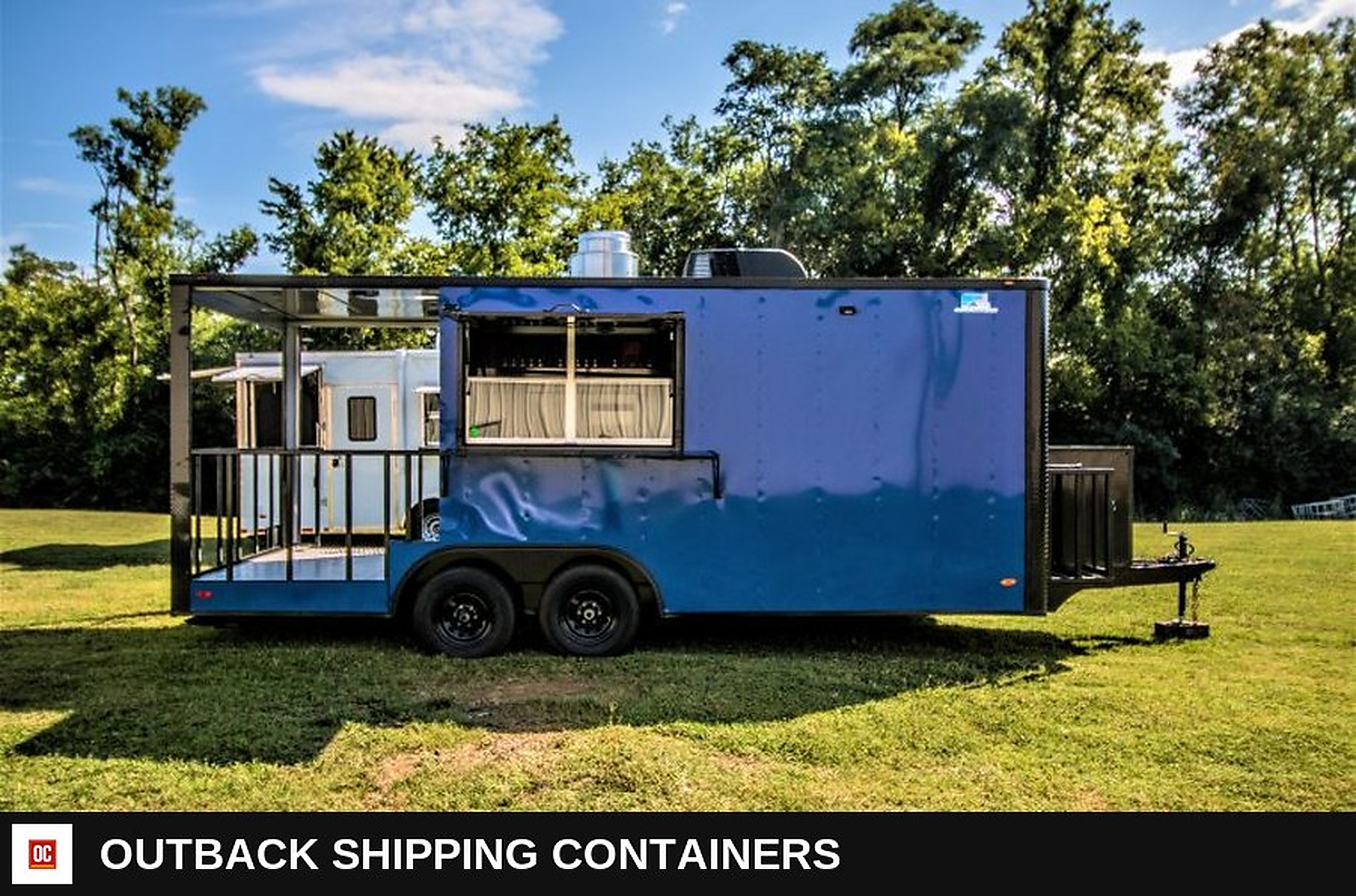 8.5x20 Blackout BBQ Trailer 8.5x20 Blackout BBQ Trailer for sale — front exterior view