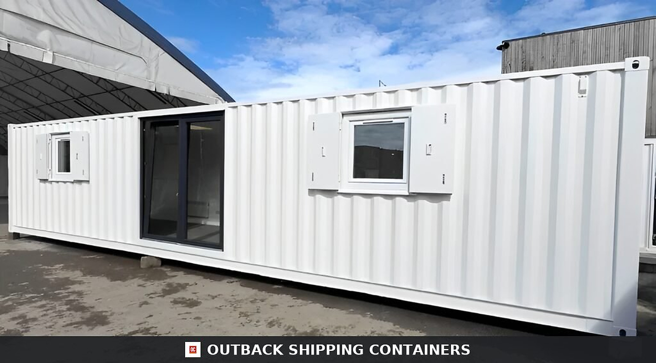 Converted 40ft Shipping Container | Open Plan Office | Portable Container Building — 40ft — new (image 4 of 13)