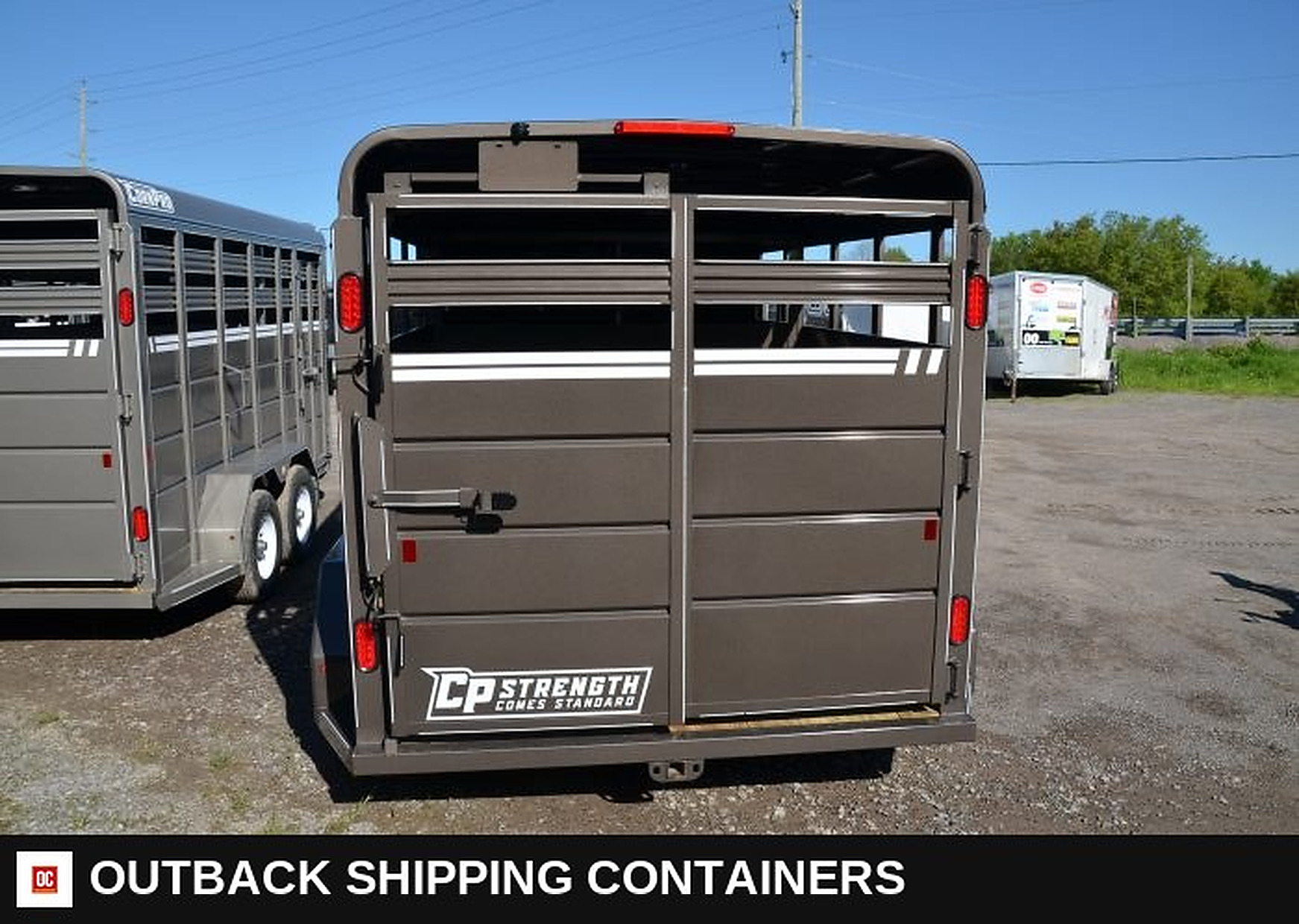 2023 Cornpro 14' Livestock Trailer for sale — floor and decking detail