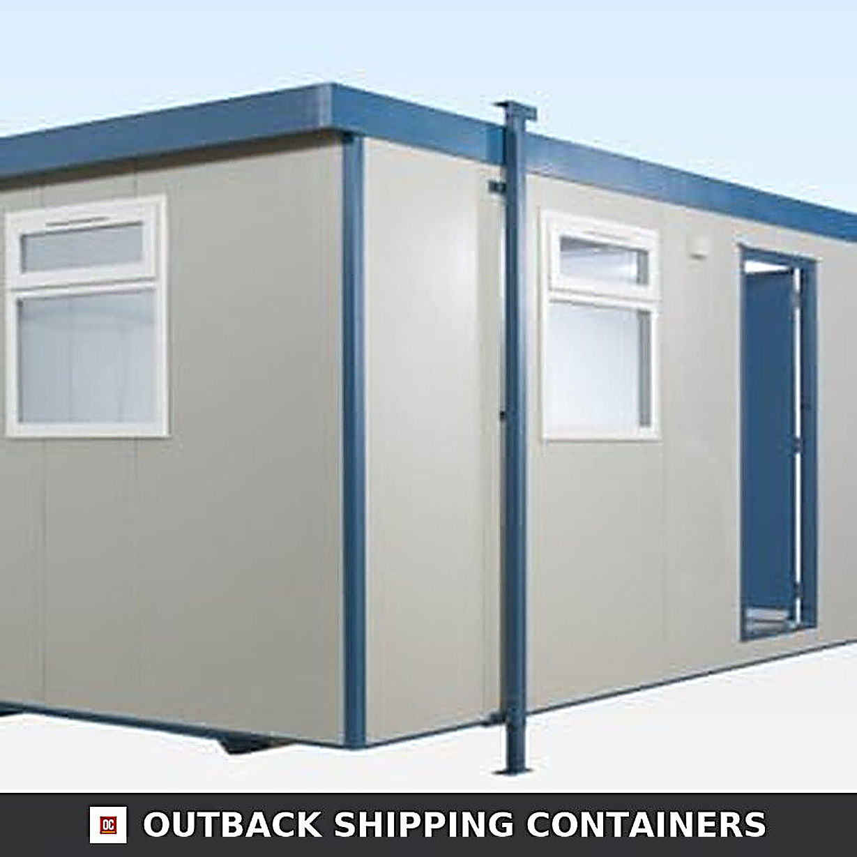 6+1 Steel Toilet Cabin for Sale — Side Profile View | Outback Shipping Containers 6+1 Steel Toilet Cabin — Outback Shipping Containers