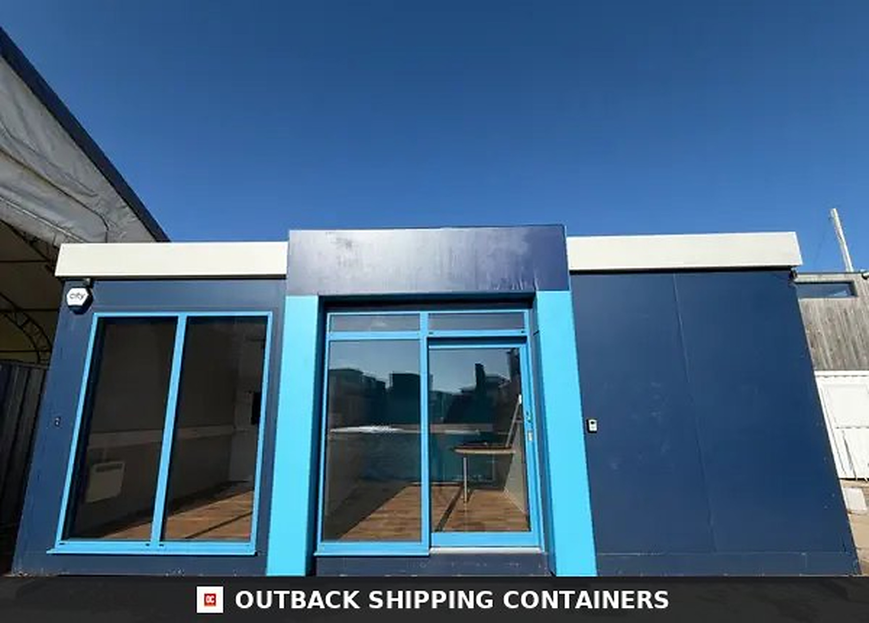 26x12ft for Sale — Rear Exterior View | Outback Shipping Containers 26x12ft — Marketing Suite — Sales Pod — Portable Building / Cabin - image 3