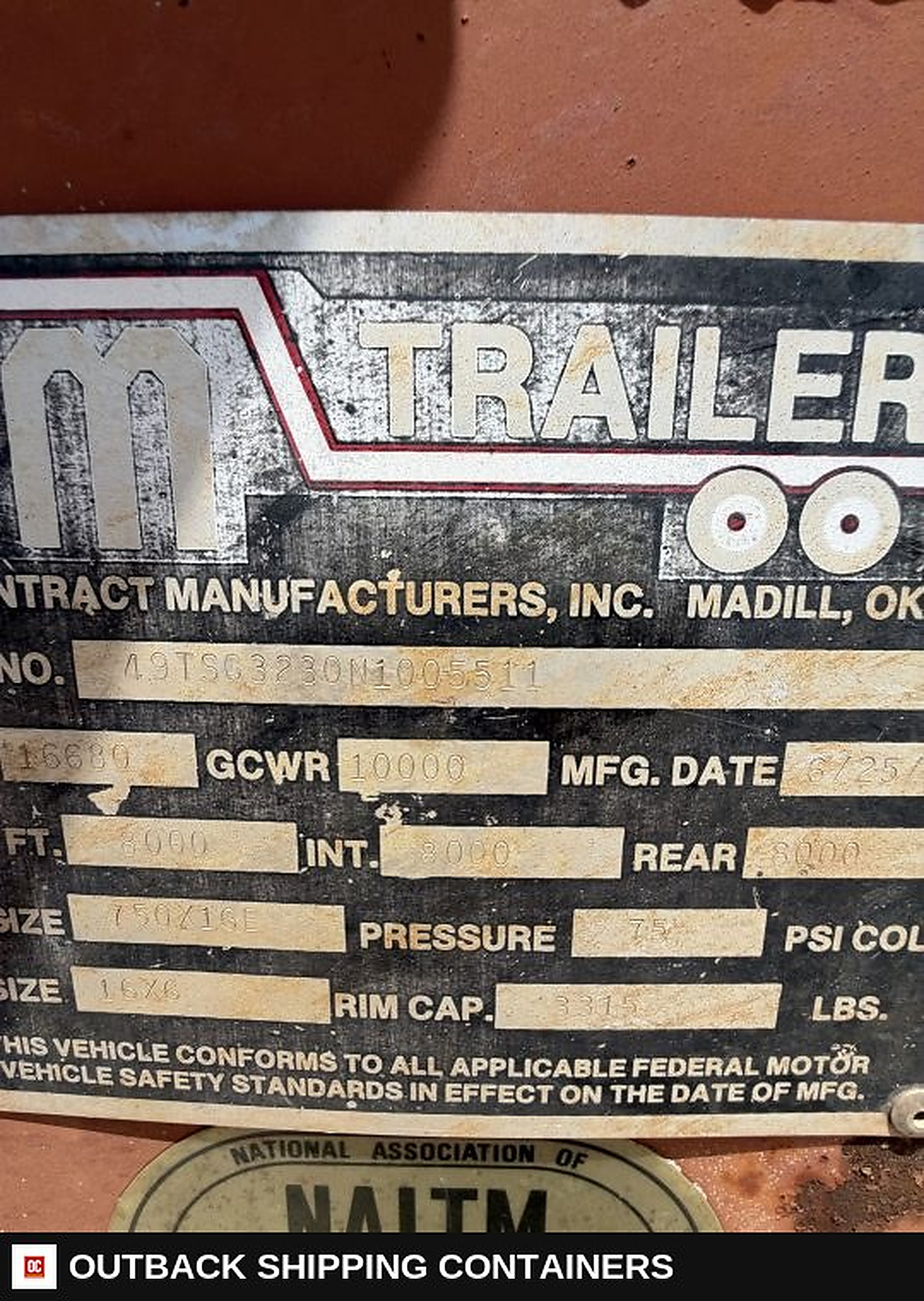 1992 CM Trailers 32' Livestock Stock Combo Trailer — Rear Doors And Gate | Outback Shipping Containers 1992 CM Trailers 32' Livestock Stock Combo Trailer for sale — rear doors and gate