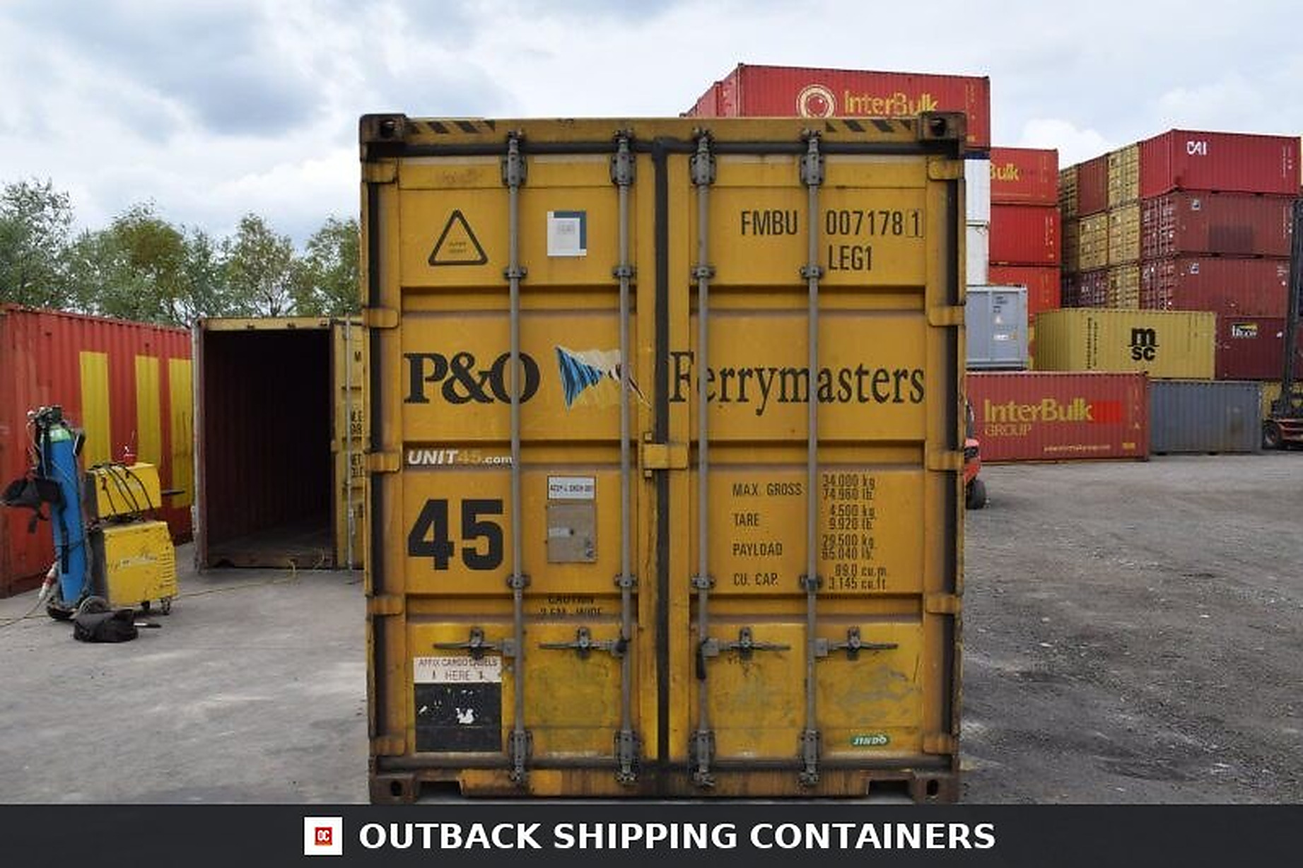 45Ft Hc Used Shipping Container High Cube Wind And Watertight-Cargo Worthy — Interior View 45Ft Hc Used Shipping Container High Cube Wind And Watertight-Cargo Worthy — 45ft — refurbished — storage containers (image 5 of 6)