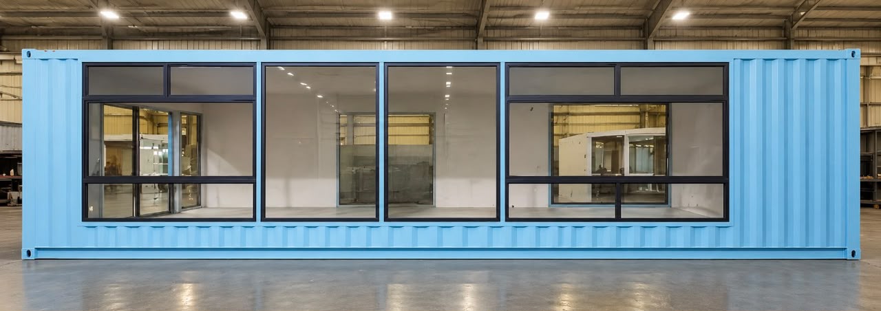 40ft Luxury Good Quality Prefab Modern Container Home for Sale — Full Side Profile View 40ft Luxury Good Quality Prefab Modern Container Home — Full Side Profile View (image 3 of 9)