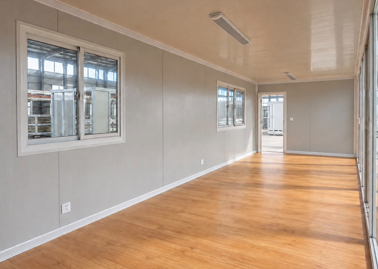 40ft Luxury Good Quality Prefab Modern Container Home for Sale — Interior Open Floor Plan 40ft Luxury Good Quality Prefab Modern Container Home — Interior Open Floor Plan (image 8 of 9)