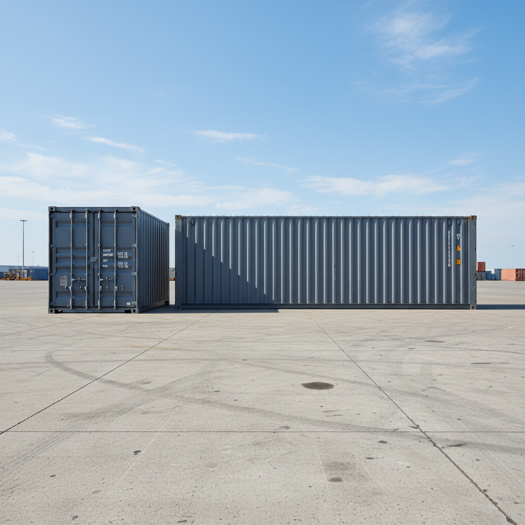 20ft vs 40ft container price guide 2026 comparison visual