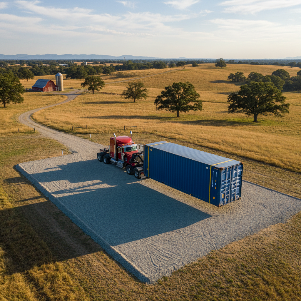 40ft shipping container delivery clearance requirements
