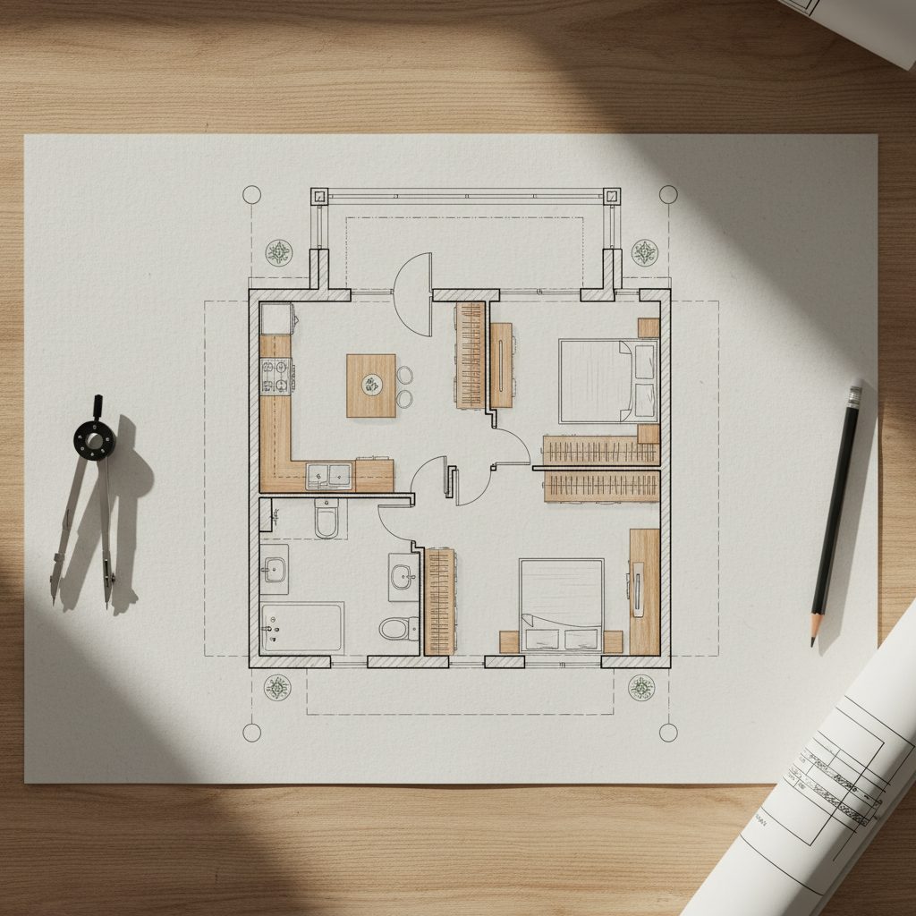 Best off-grid container home floor plans 2026 showing 40ft high cube layout