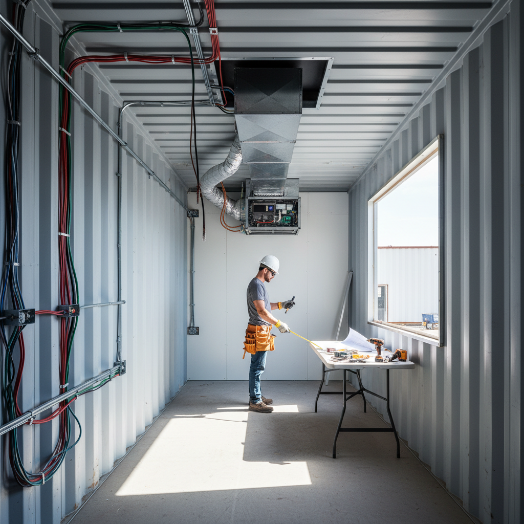 container office electrical and HVAC setup cost — container office electrical and HVAC setup cost: Breaking Down the Electrical Rough-In for