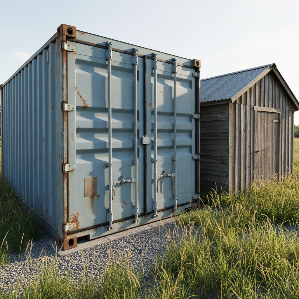 Used WWT 20ft container in a residential storage application