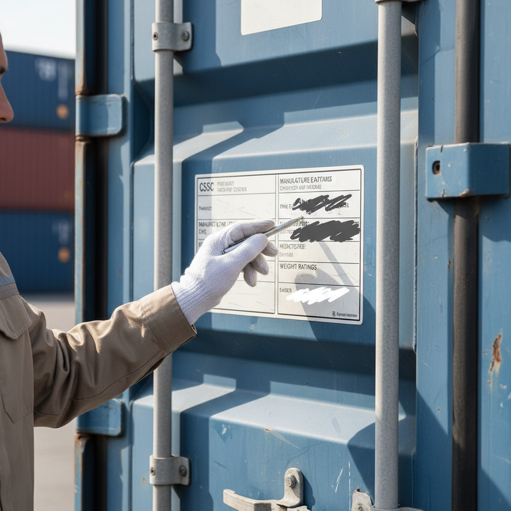 Shipping container permit requirements by state 2026 CSC plate inspection