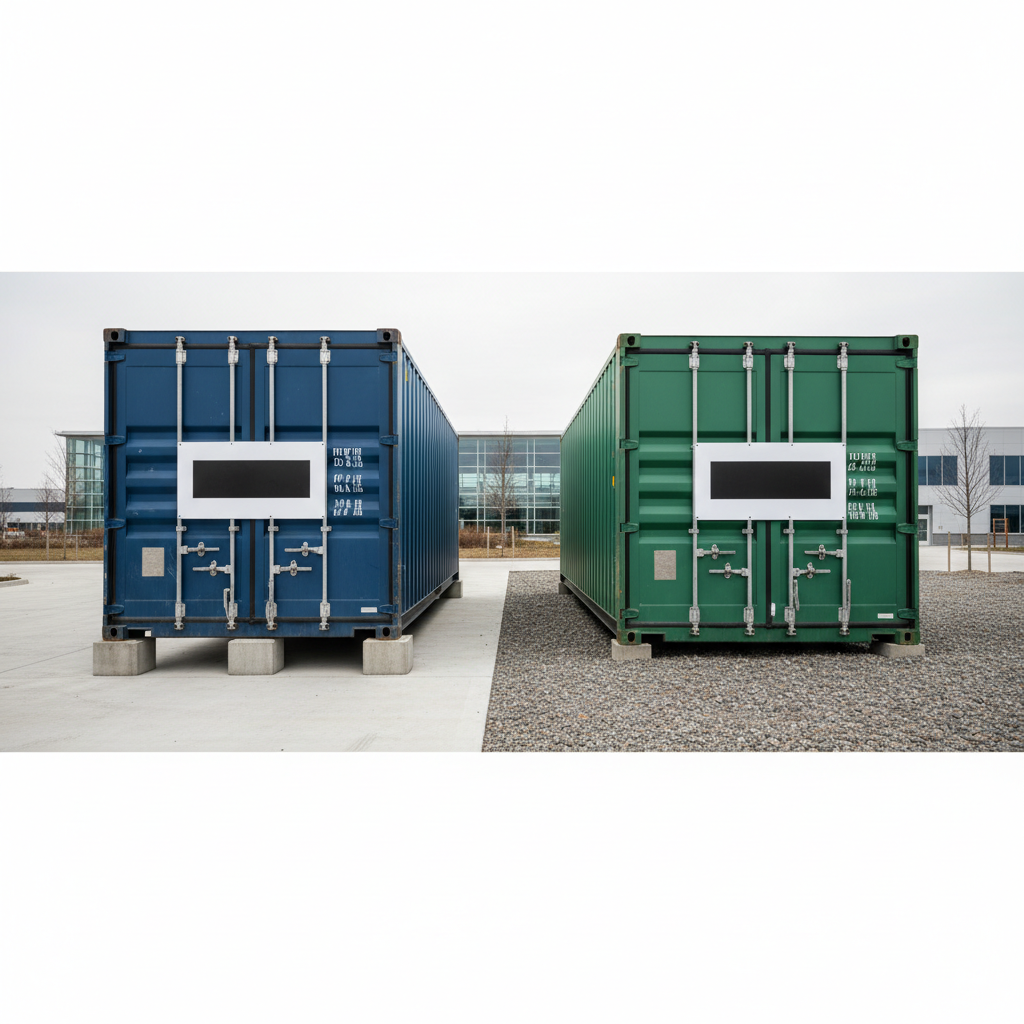 shipping container foundation types comparison